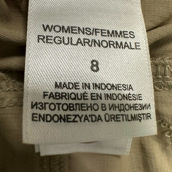 The North‎ Face Hiking Long Pants Women’s 8 (32x32) Khaki Nylon Camping Pull on - Picture 9 of 9